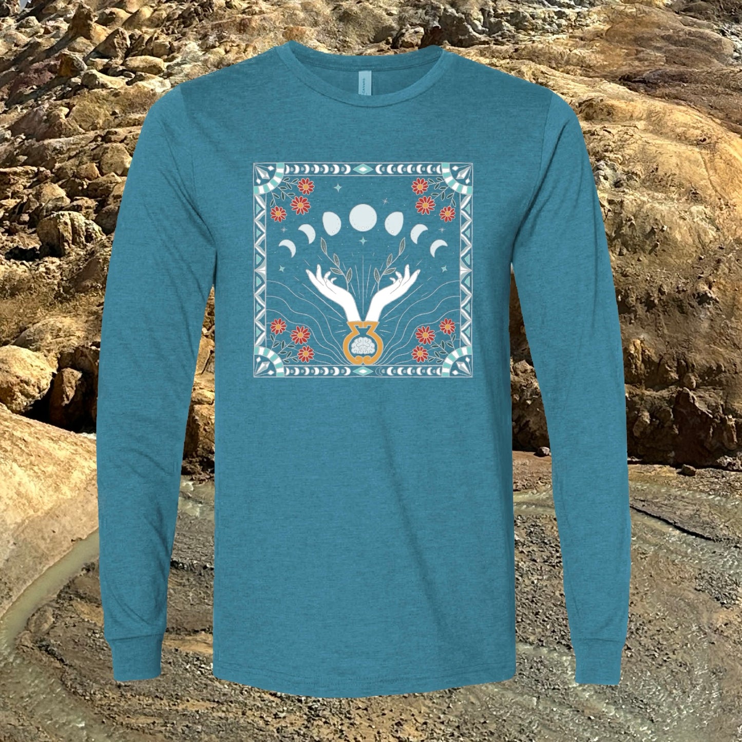 Eclipse Long Sleeve - Heather Deep Teal