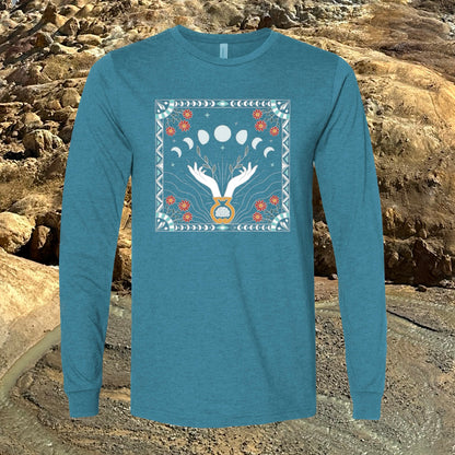 Eclipse Long Sleeve - Heather Deep Teal