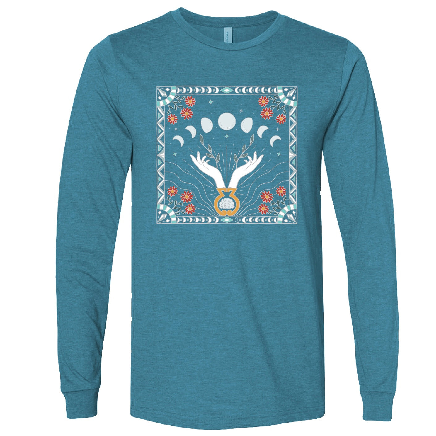 Eclipse Long Sleeve - Heather Deep Teal